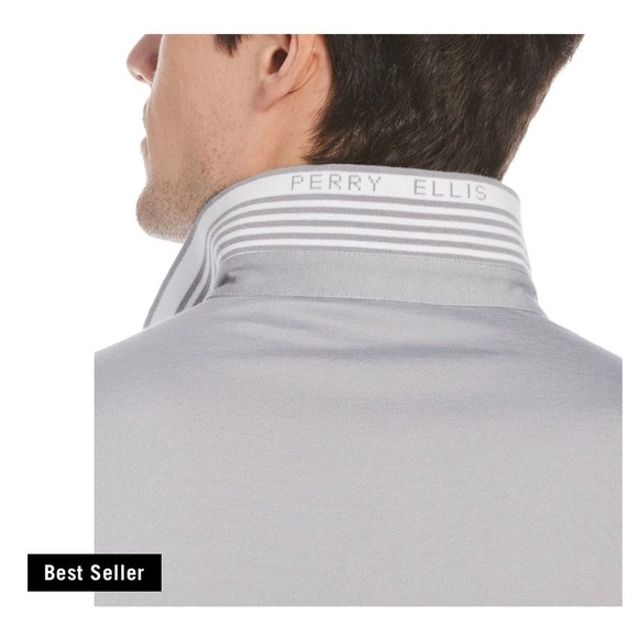 Perry Ellis ICON POLO in Alloy Size Small NWT - Picture 3 of 9
